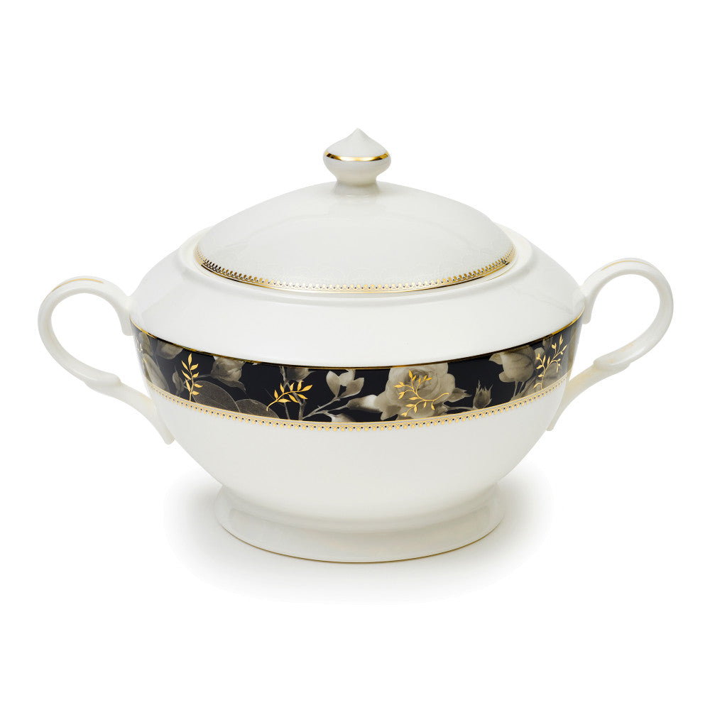 Black Rose Soup Tureen 1pc